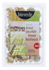 Čerstvé špaldové sacchettini s hovězím masem BIO 250 g - BIO VERDE